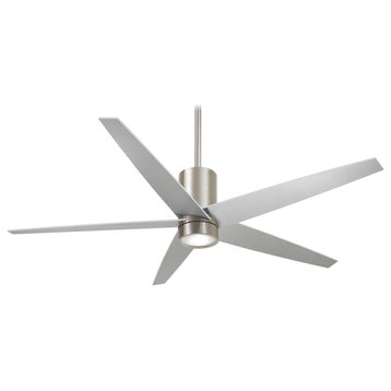 Minka Aire F828-BN Symbio, LED 56" Ceiling Fan, Brushed Nickel