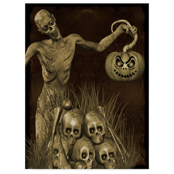 Jean Plout 'Halloween Graveyard 2' Canvas Art