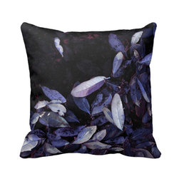 "Blue Leaf Shore" JTG Art Pillow - Decorative Pillows