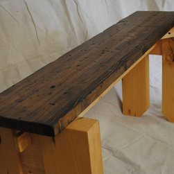 Reclaimed Pine Wood Bench - Products