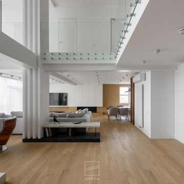 Penthouse interior design "CUBE-33"