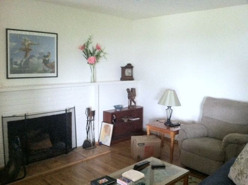 Off Center Fireplace In Living Room