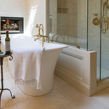 European Inspired "Her" Master Bathroom
