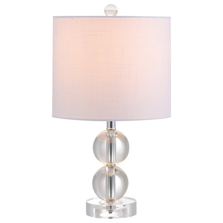 Brooklyn 17.5" Crystal Table Lamp, Clear