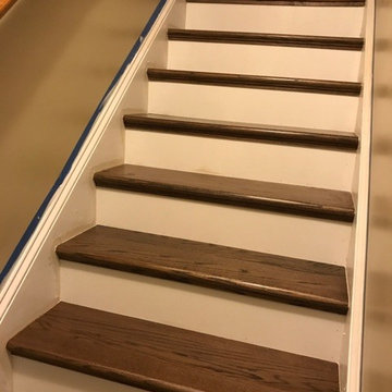 New Staircase - carpet to hardwoods