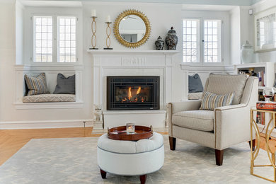 Design ideas for a transitional home design in New York.