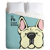 Angry Squirrel Studio French Bulldog 22 Duvet Cover