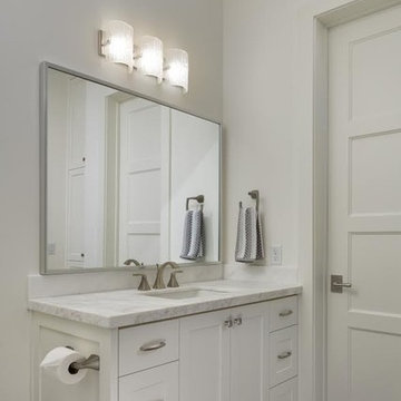 Gray and White Bathroom in Austin, TX