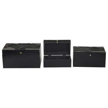 Modern Black Wood Box Set 561883