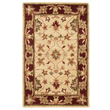 Safavieh Heritage Collection HG965 Rug, Ivory/Red, 2' X 3'