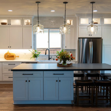 Grigio Elegante Honed Quartz Kitchen