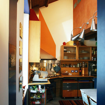 Passaggio tra cucina e zona pranzo