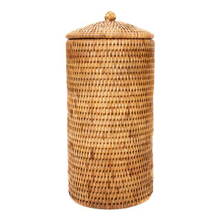 La Jolla Rattan Toilet Brush with Stand