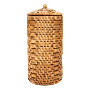 Artifacts Rattan Double Toilet Roll Holder, Honey Brown