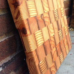 Reclaimed wood slanted end grain charcuterie board - Products