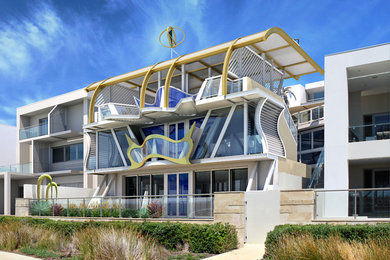 Contemporary balcony in Perth.