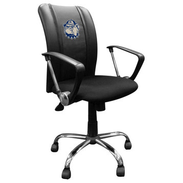 Georgetown Hoyas Secondary Task Chair With Arms Black Mesh Ergonomic