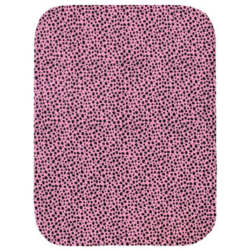 Cheetah Print Throw Blanket, Pink, 42"x60"
