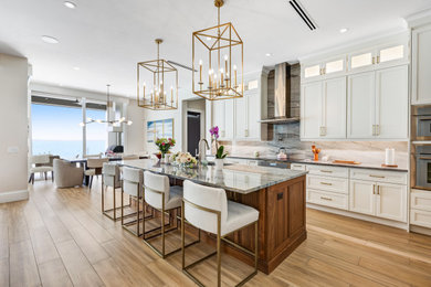 Beach style kitchen photo in Miami