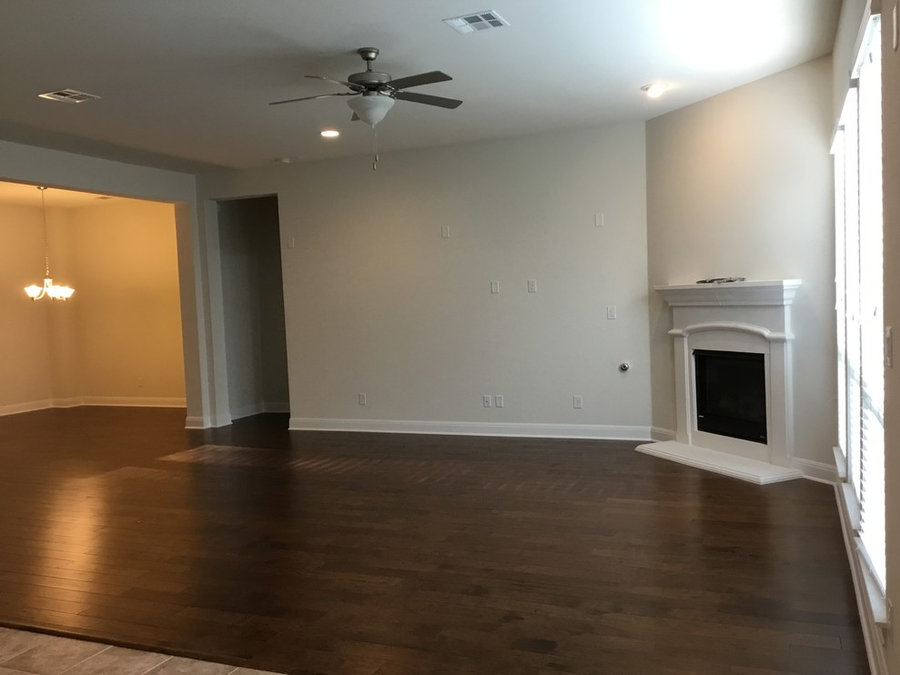 5" wood installation