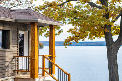 Example of an arts and crafts exterior home design in Other