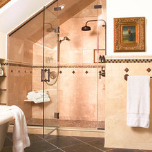 Bathrooms that slope