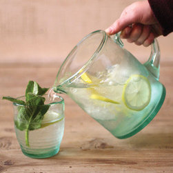 Fresh Recycled Glass Pitcher - Pitchers
