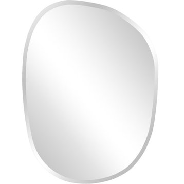 Asymmetrical Frameless Mirror - Mirrored