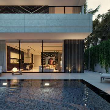 Modern twin villa design Saudi Arabia