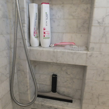 Basking Ridge All Carerra Master Bath