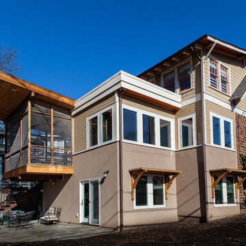 A Screened Porch Addition that expands the interior spaces