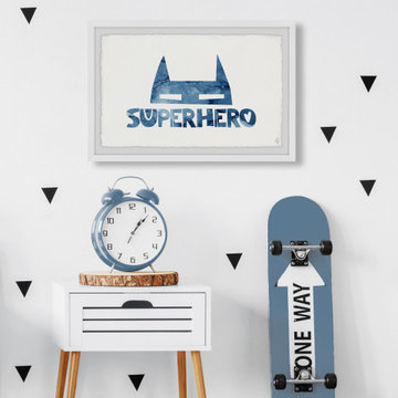 "Superhero Mask" Framed Painting Print