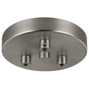 Feiss Multi-Port 3-Light Canopy With Swag Hooks Satin Nickel