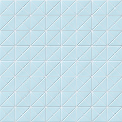 Artistic Pool Tile: Alice blue glossy - TR2-SA-P1 - Mosaic Tile