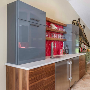 Mid Century Modern Kitchen and Bar