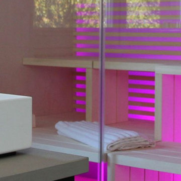 Sauna mit Ambientlight