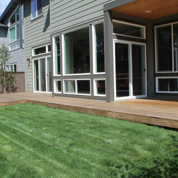 Deck reconstruction and lawn installation