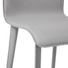 Perugia Top Grain Leather Side Chair, Norden Leather, Dark Gray