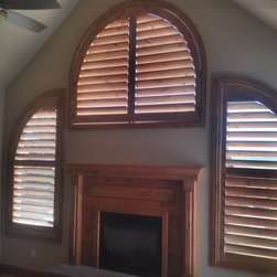 Knotty Alder Shutter Arches - Interior Shutters