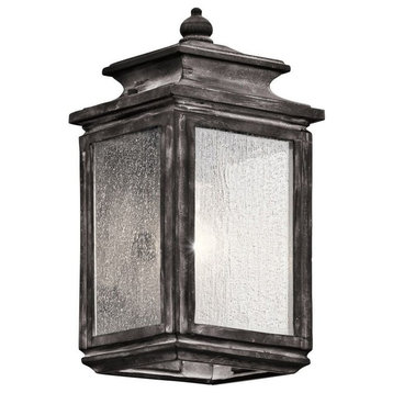 Wiscombe Park 12" Small Outdoor Post Light in Weathered Zinc