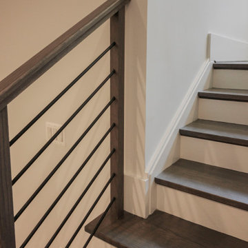 Project #79 | Minimalist Staircase with Black Horizontal Rods