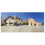 Sadkowski Photography Collection - Artwork, Taermina, Sicily, The Sadkowski Photography Collection - The square of this most famous town in Sicily.  Printed to order on archival enhanced matte, canvas or premium luster paper with archival ink. guaranteed to last for 75 years.  Measuring 24 x 48 including 2 inch border. Shipped in a protective tube. Signed by the artist. shipping included. From the exclusive Sadkowski Photography Collection, where every image image looks like a painting.