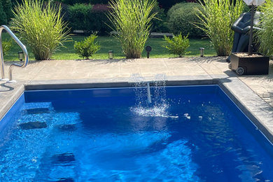 Inspiration for a pool remodel in New York