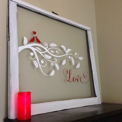 Upcycled Window Frames - Mixed Media Art