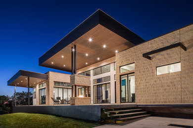 Trendy exterior home photo in Austin