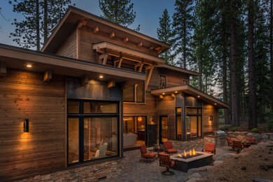 Example of a mountain style exterior home design in Other