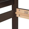 100% Solid Wood Reston Full Panel Headboard Platform Bed, Java