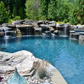 Pool and Waterfall in Natural Setting