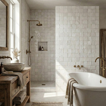Timeless White Zellige: A Mediterranean Escape