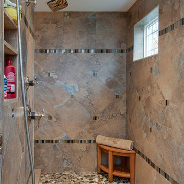Master & Half Bathroom With Sliding Mirror